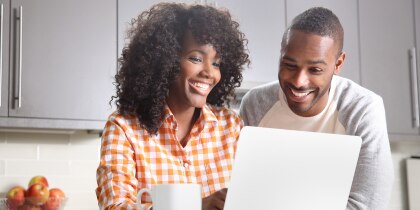 people looking at computer